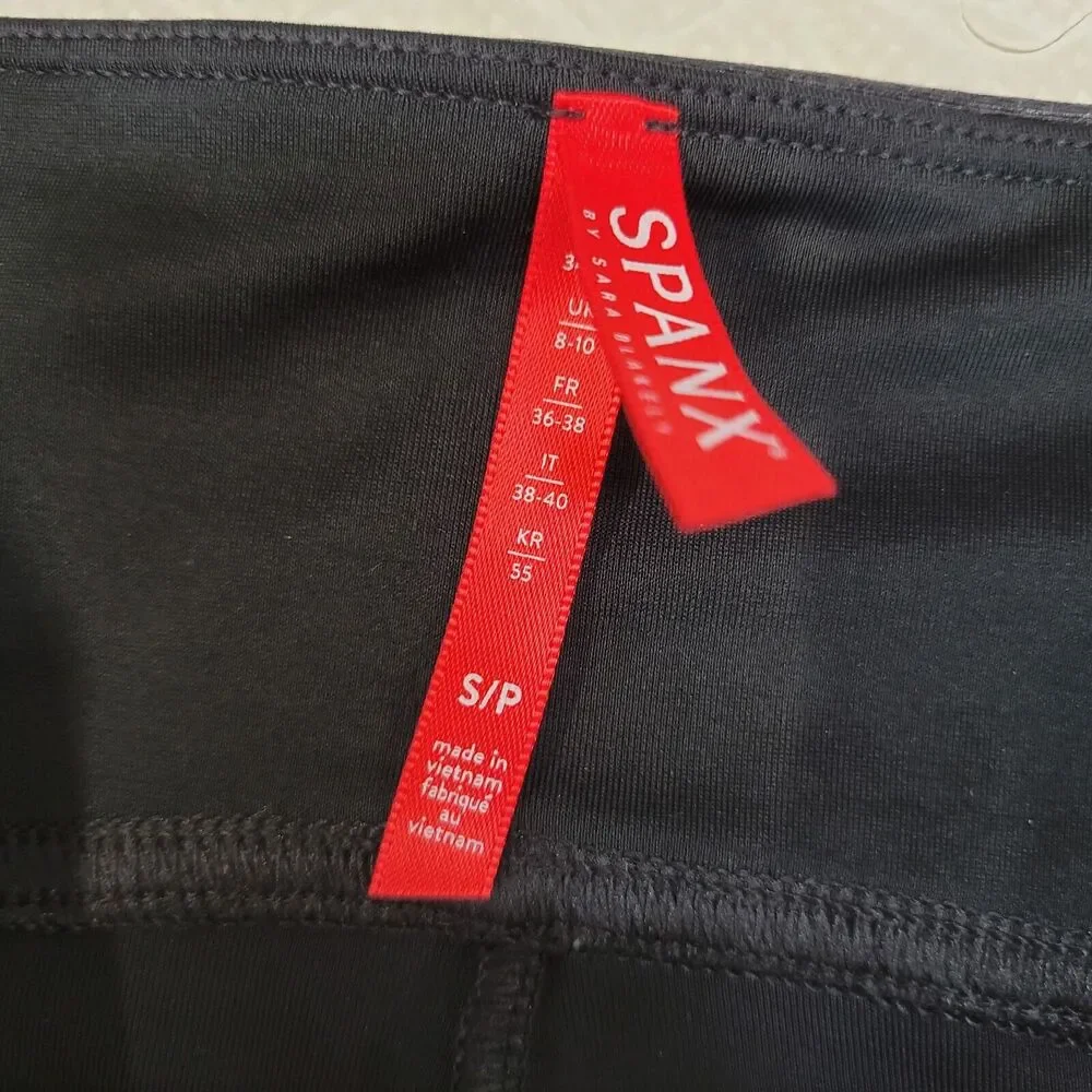 SPANX black faux